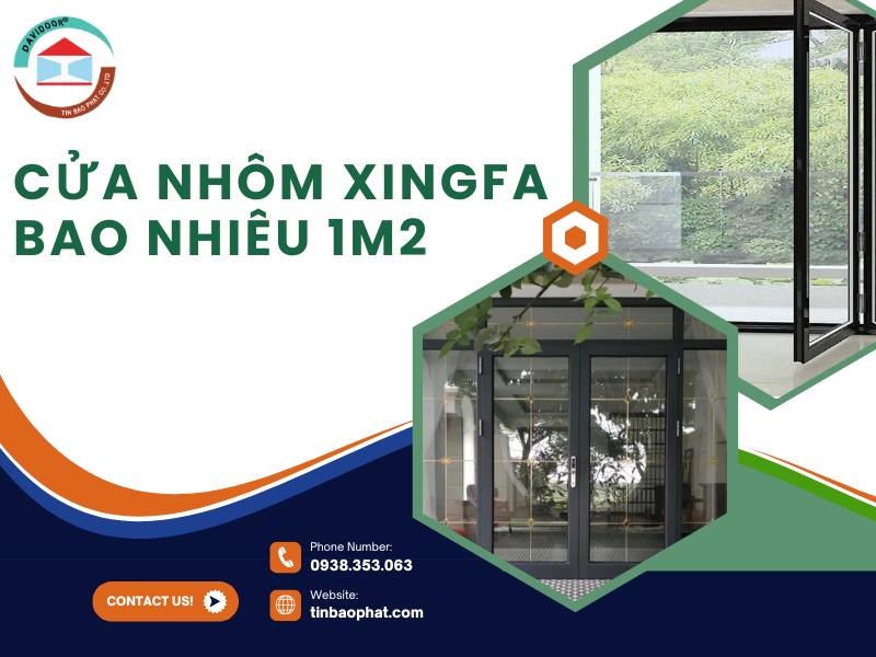 Cửa nhôm Xingfa bao nhiêu 1m