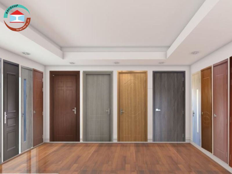 Cửa phòng ngủ đẹp giả gỗ