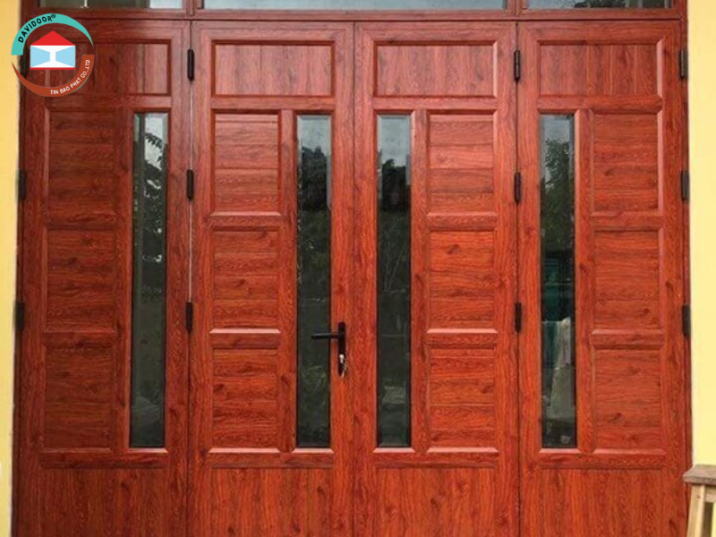 Cửa phòng ngủ đẹp giả gỗ