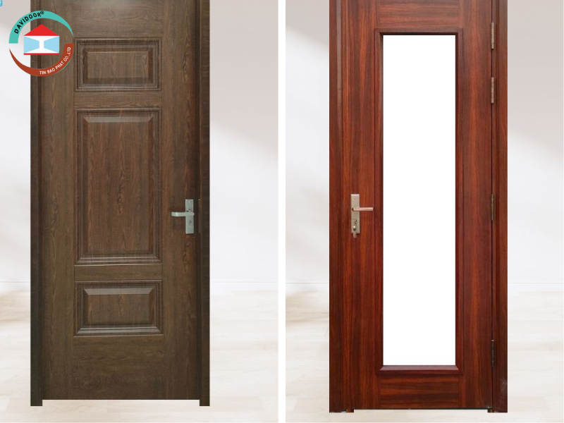 Cửa phòng ngủ đẹp giả gỗ
