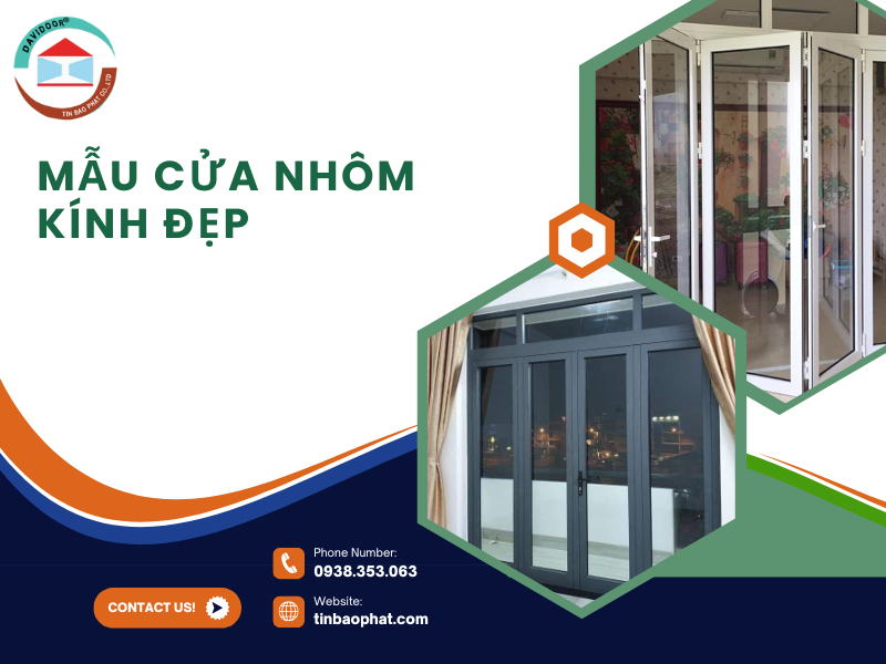 Mẫu cửa nhôm kính đẹp