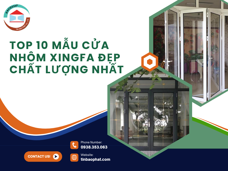 TOP 10 mẫu cửa nhôm xingfa đẹp chất lượng nhất