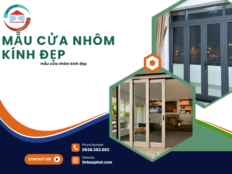 mẫu cửa nhôm kính đẹp