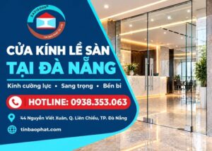 Cửa kính lề sàn tại Đà Nẵng