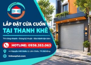 lắp đặt cửa cuốn tại thanh khê